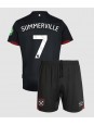 West Ham United Crysencio Summerville #7 Auswärts Trikotsatz für Kinder 2024-25 Kurzarm (+ Kurze Hosen)